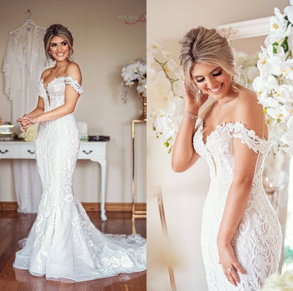 elegant mermaid wedding dresses sweep train off the shoulder lace beach wedding dress appliques custom made bridal robes de mariee248y, White
elegant mermaid wedding dresses sweep train off the shoulder lace beach wedding dress appliques custom made bridal robes de mariee248y, White