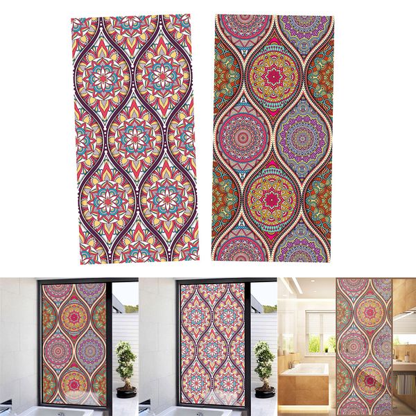 pack of 2 floral style stained window film privacy frosted glass sticker 120x58cm
pack of 2 floral style stained window film privacy frosted glass sticker 120x58cm