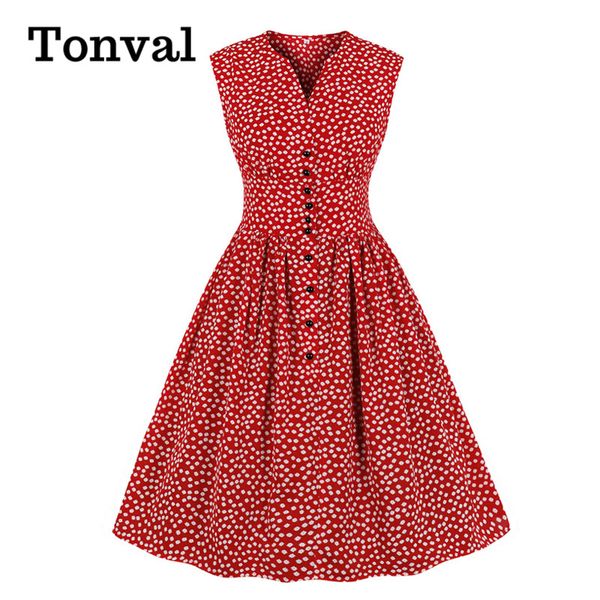 tonval women single breasted little flower high waist vintage pinup dress elegant floral pleated summer casual cute dresses, Black;gray
tonval women single breasted little flower high waist vintage pinup dress elegant floral pleated summer casual cute dresses, Black;gray