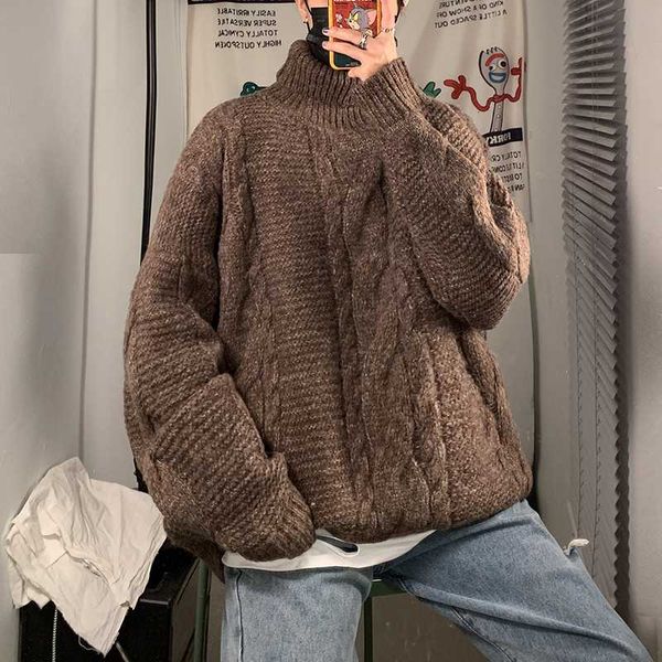 winter new thicken turtleneck sweater men warm fashion solid color knit pullover man wild loose long sleeve sweater male clothes, White;black
winter new thicken turtleneck sweater men warm fashion solid color knit pullover man wild loose long sleeve sweater male clothes, White;black