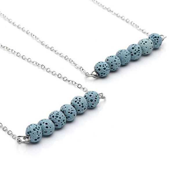 party fashion 4colors natural lava stone necklace for women fashion beads essential oil diffuser necklace for women jewelry, Silver
party fashion 4colors natural lava stone necklace for women fashion beads essential oil diffuser necklace for women jewelry, Silver