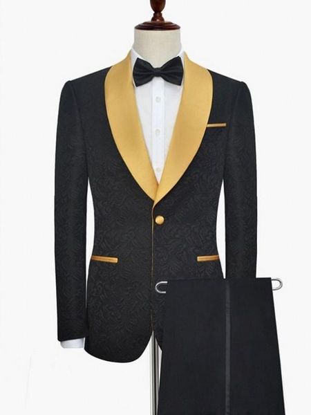 men's suits & blazers custom made groomsmen shawl satin gold lapel groom tuxedos black men wedding/prom man ( jacket + pants tie ) z53, White;black
men's suits & blazers custom made groomsmen shawl satin gold lapel groom tuxedos black men wedding/prom man ( jacket + pants tie ) z53, White;black