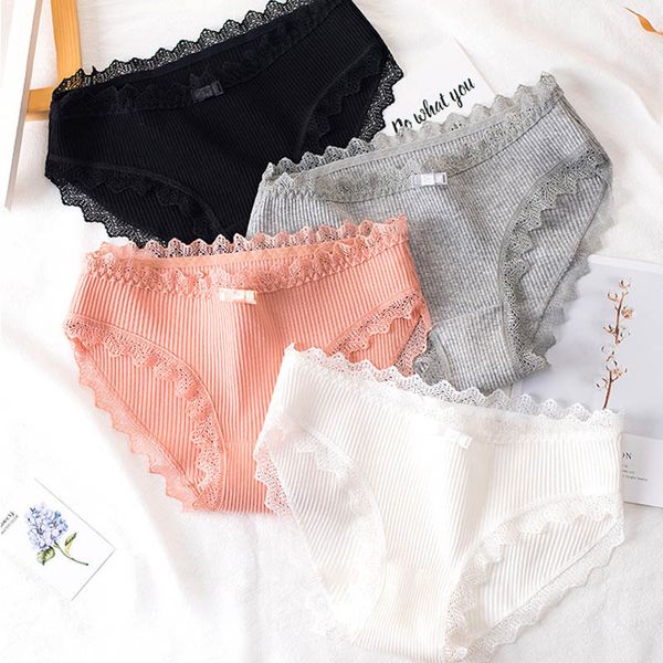 women's cotton lace panties girls seamless underwear fashion threaded pure color briefs summer breathable comfortable panties, Black;pink
women's cotton lace panties girls seamless underwear fashion threaded pure color briefs summer breathable comfortable panties, Black;pink