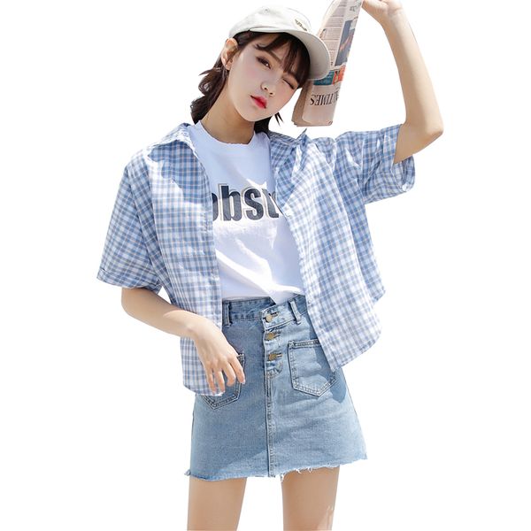 fashion plaid plus size blouse women turn-down collar blusas mujer de moda 2019 new arrival casual womens and blouses, White
fashion plaid plus size blouse women turn-down collar blusas mujer de moda 2019 new arrival casual womens and blouses, White