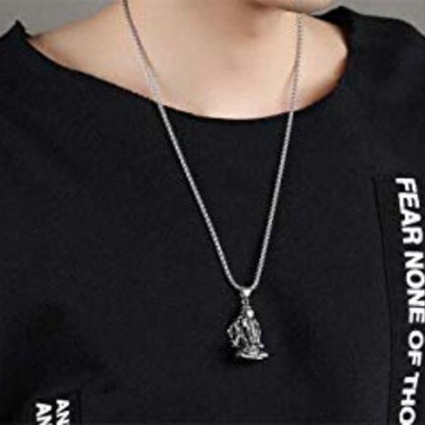 ganesha elephant hindu god pendant necklace mens stainless steel success fortune charm 22g silver tone 50cm/19.7inch long chain
ganesha elephant hindu god pendant necklace mens stainless steel success fortune charm 22g silver tone 50cm/19.7inch long chain