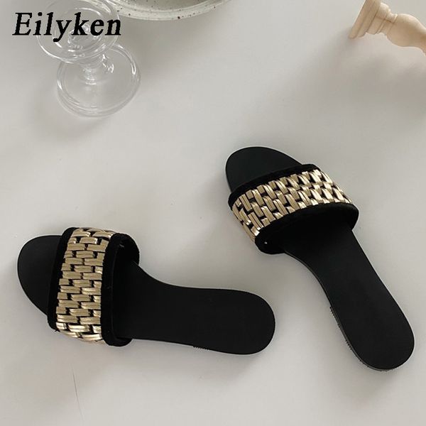 eilyken fashion woven design flat slippers women slip on slides 2020 summer square toe vacation outdoor casual beach shoes, Black
eilyken fashion woven design flat slippers women slip on slides 2020 summer square toe vacation outdoor casual beach shoes, Black