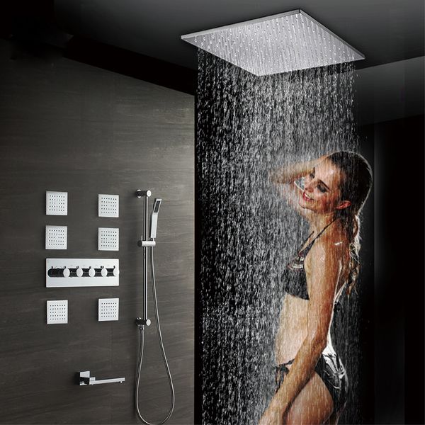 ceiling mounted 20 inch rainfall showerhead thermostatic shower faucet hand held rain shower massage spray jet brass shower set
ceiling mounted 20 inch rainfall showerhead thermostatic shower faucet hand held rain shower massage spray jet brass shower set