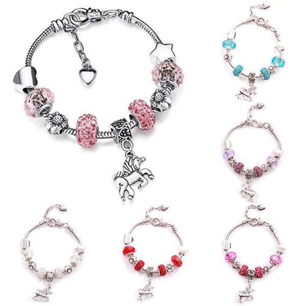 2020 new bracelet lovely vintage unicorn pendant charm snake bone bracelet fit fine for women girls, Golden;silver
2020 new bracelet lovely vintage unicorn pendant charm snake bone bracelet fit fine for women girls, Golden;silver