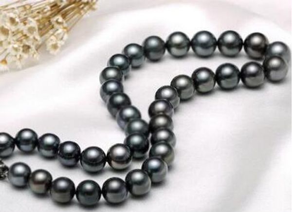 awesome of 9-10mm black green pearl necklace 38, Silver
awesome of 9-10mm black green pearl necklace 38, Silver