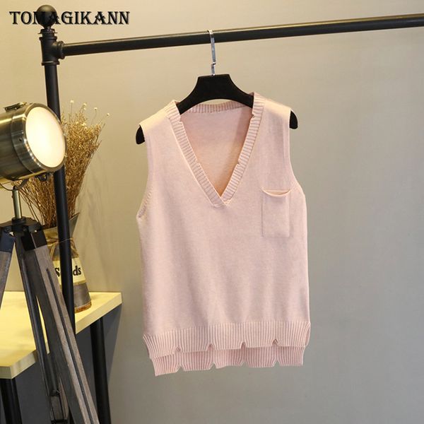 cutout solid pocket short women knitted pullover vests coat v neck sleeveless femme colete sweater waistcoat woman clothes, Black;white
cutout solid pocket short women knitted pullover vests coat v neck sleeveless femme colete sweater waistcoat woman clothes, Black;white