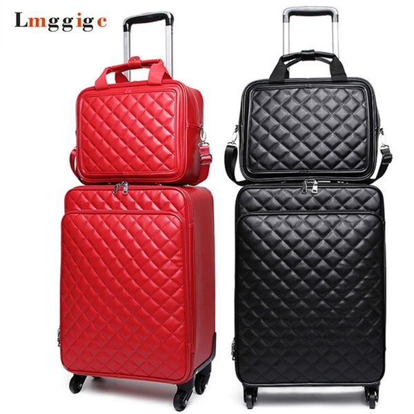 women 's waterproof pu leather travel rolling luggage suitcase bag set, new 16"20"24" inch box with wheel
women 's waterproof pu leather travel rolling luggage suitcase bag set, new 16"20"24" inch box with wheel