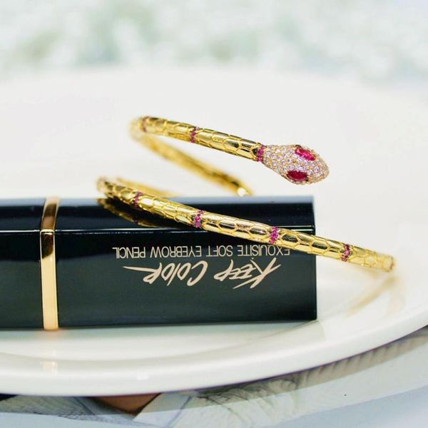 vintage egyptian bracelet micro mosaic zircon gold snake bracelet gift for women banquet party, Black
vintage egyptian bracelet micro mosaic zircon gold snake bracelet gift for women banquet party, Black