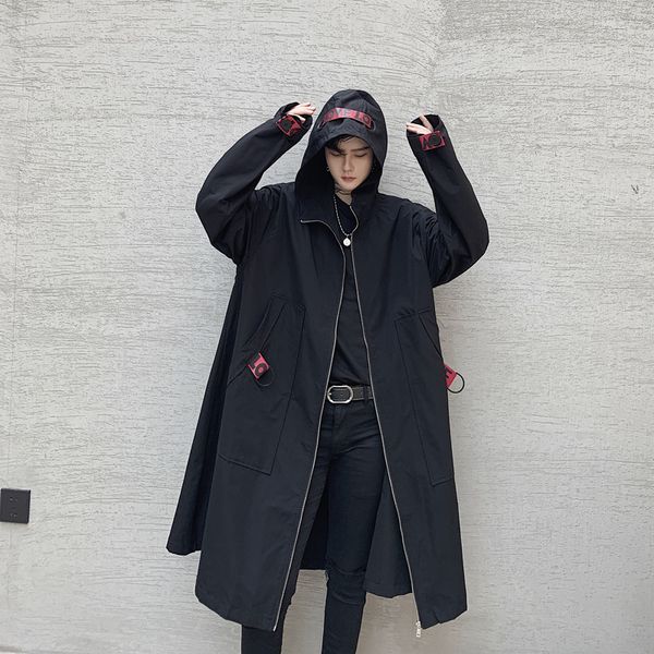 мужчины сыпучие капюшоном пальто длинная куртка шинель мужчины streetwear hip hop gothic лента ветровка плаща верхняя одежда, Tan;black
мужчины сыпучие капюшоном пальто длинная куртка шинель мужчины streetwear hip hop gothic лента ветровка плаща верхняя одежда, Tan;black