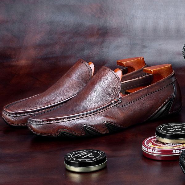 retro comfortable slip on man moccasin casual shoes real genuine leather flat loafers handmade men's driving footwear bgq285, Black
retro comfortable slip on man moccasin casual shoes real genuine leather flat loafers handmade men's driving footwear bgq285, Black