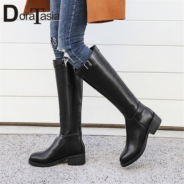 doratasia 2019 new big size 34-43 design solid mid calf boots ladies chunky heels shoes woman casual office boots women, Black
doratasia 2019 new big size 34-43 design solid mid calf boots ladies chunky heels shoes woman casual office boots women, Black