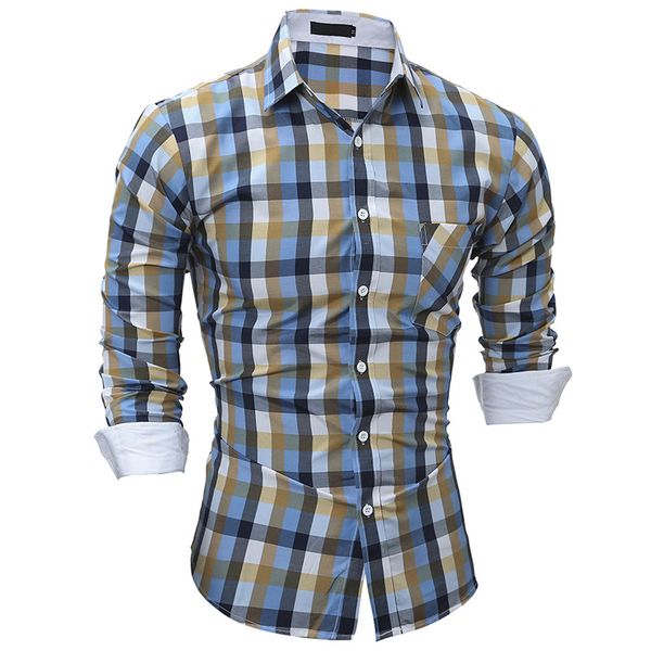 mens dress shirts spring fashion color check men's casual slim long-sleeve shirts, White;black
mens dress shirts spring fashion color check men's casual slim long-sleeve shirts, White;black