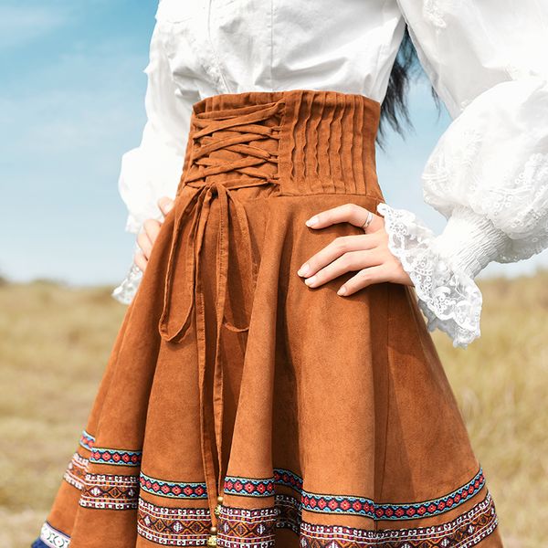 new autumn women vintage elegant short skirt bohemia high waist embroidery ribbon tassel all-match purple suede short bust skirt, Black
new autumn women vintage elegant short skirt bohemia high waist embroidery ribbon tassel all-match purple suede short bust skirt, Black