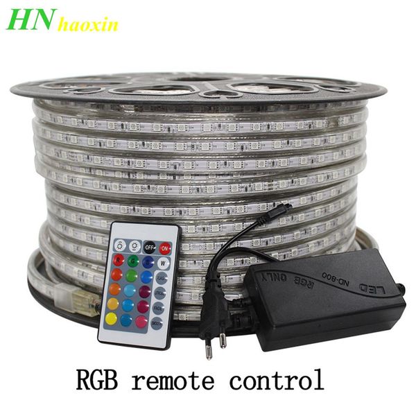 haoxin rgb led strip light 5050 waterproof ip67 ac 220v rgb lights 60leds/m 5050smd with wireless controller plug led lighting
haoxin rgb led strip light 5050 waterproof ip67 ac 220v rgb lights 60leds/m 5050smd with wireless controller plug led lighting
