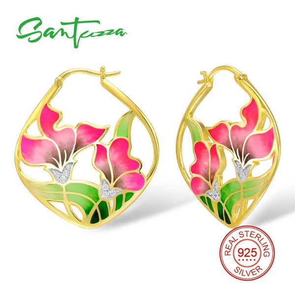 santuzza silver earrings for women 925 sterling silver flower dangle earrings gold color fashion jewelry handmade enamel
santuzza silver earrings for women 925 sterling silver flower dangle earrings gold color fashion jewelry handmade enamel