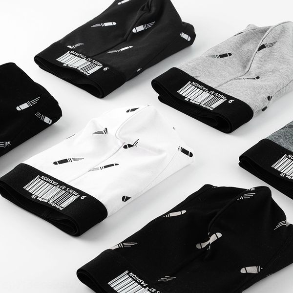 men's shorts and underwear stall printing shorts youth boxer pants head cotton business simple four-corner breathable underwear, Black;white
men's shorts and underwear stall printing shorts youth boxer pants head cotton business simple four-corner breathable underwear, Black;white