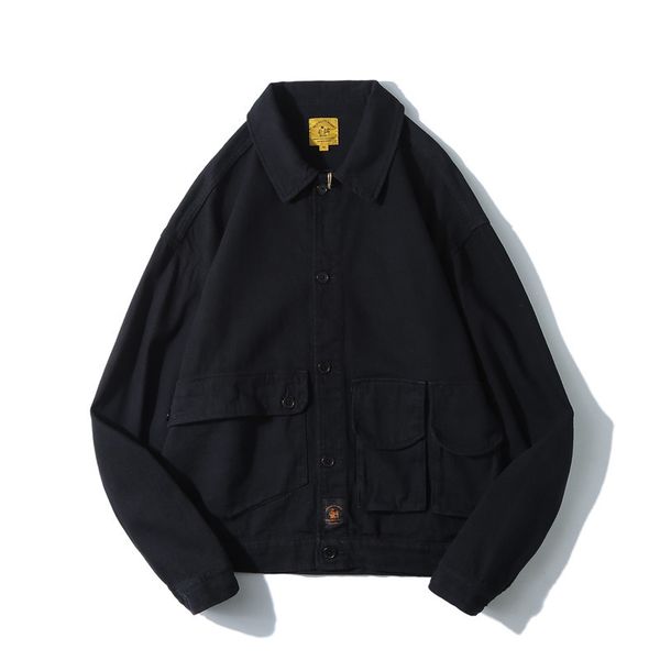 yi dao vintage spring jacket men's loose-fit fold-down collar solid color japanese-style youth students trend multi-pockets, Black;brown
yi dao vintage spring jacket men's loose-fit fold-down collar solid color japanese-style youth students trend multi-pockets, Black;brown