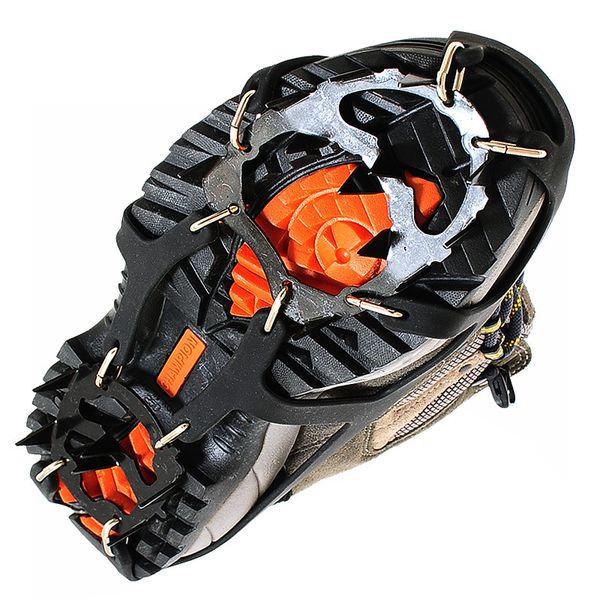 18 teeth silicone crampons men women ice gripper non slip climbing hiking cleats spike snow boots shoes cover male ladies winter female lady, Black;blue
18 teeth silicone crampons men women ice gripper non slip climbing hiking cleats spike snow boots shoes cover male ladies winter female lady, Black;blue