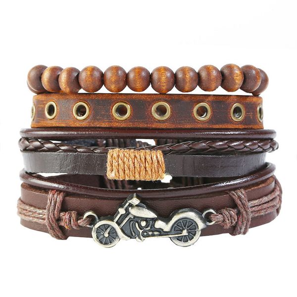 vintage motorcycle multilayer leather bracelet men fashion braided handmade star rope wrap bracelets & bangles male gifts, Golden;silver
vintage motorcycle multilayer leather bracelet men fashion braided handmade star rope wrap bracelets & bangles male gifts, Golden;silver