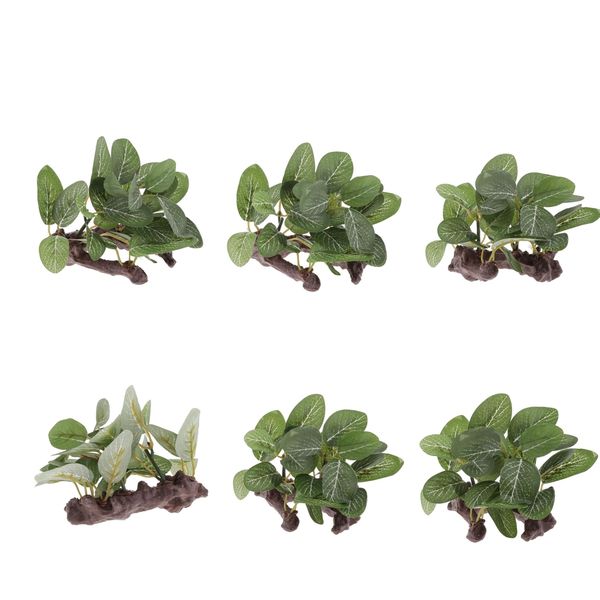 6 pack of reptile decoration ornament, resin aquarium decor fish tank artificial plants
6 pack of reptile decoration ornament, resin aquarium decor fish tank artificial plants