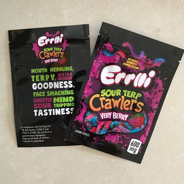 EMPTY 600mg Errlli Sour Terp Crawlers Edibles bag Candy Bag packaging Hashtag Honey Candy bag Cookies
EMPTY 600mg Errlli Sour Terp Crawlers Edibles bag Candy Bag packaging Hashtag Honey Candy bag Cookies
