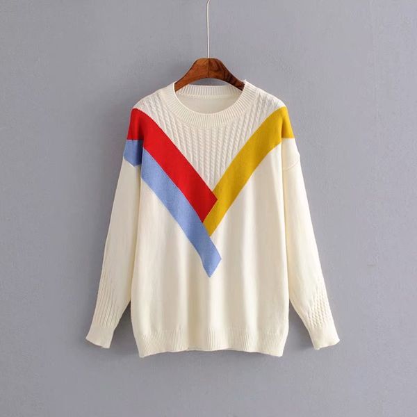 woah 2019 hui 42-1264 european and american fashion printed v-neck sweater, White;black
woah 2019 hui 42-1264 european and american fashion printed v-neck sweater, White;black