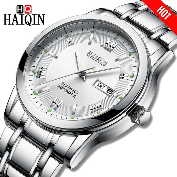 haiqin brand men watch mechanical ourdoor waterproof clock stainless steel sports male wristwatch relogio masculino, Slivery;brown
haiqin brand men watch mechanical ourdoor waterproof clock stainless steel sports male wristwatch relogio masculino, Slivery;brown