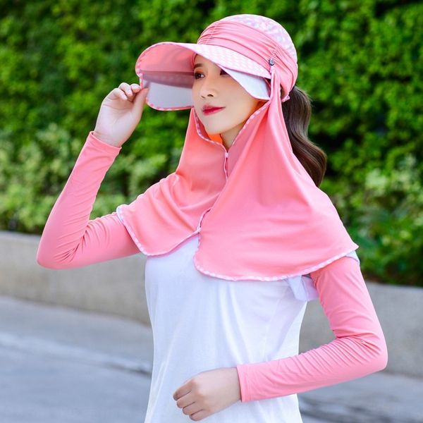 women's ice sleeve sunscreen hat sunscreen hat big brim air-permeable shawl ice sleeve sunhat, Blue;gray
women's ice sleeve sunscreen hat sunscreen hat big brim air-permeable shawl ice sleeve sunhat, Blue;gray