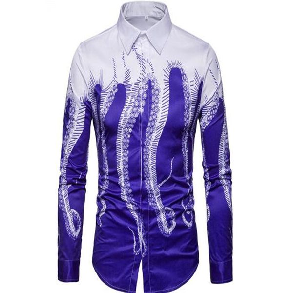 spring 2019 men's fashion print ocs animal long-sleeved lapel shirt african wind shirt cs9045, White;black
spring 2019 men's fashion print ocs animal long-sleeved lapel shirt african wind shirt cs9045, White;black