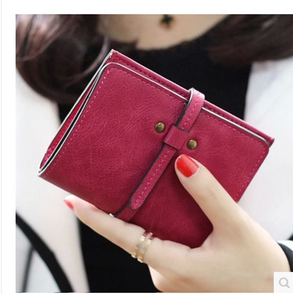 jiulin pu leather women wallets lady purse card holder vintage short string wallet clutch fashion standard wallet ladies purses, Red;black
jiulin pu leather women wallets lady purse card holder vintage short string wallet clutch fashion standard wallet ladies purses, Red;black