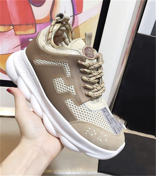 2018 Release S9Versace Chain Reaction 2 Chainz Red Running Shoes Authentic Genuine Leather Chain Reaction Outdoor Sneakers With Box
2018 Release S9Versace Chain Reaction 2 Chainz Red Running Shoes Authentic Genuine Leather Chain Reaction Outdoor Sneakers With Box
