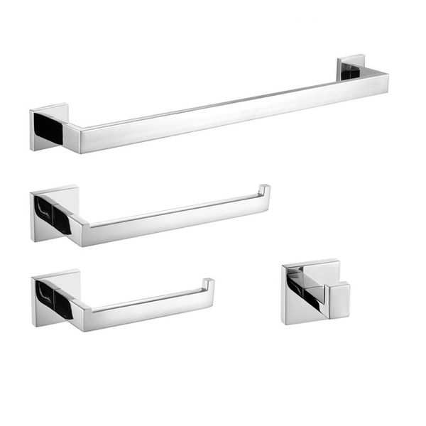 mirror polished stainless steel bathroom accessories kit. quality chrome towel rack towel bar paper holder robe hook
mirror polished stainless steel bathroom accessories kit. quality chrome towel rack towel bar paper holder robe hook