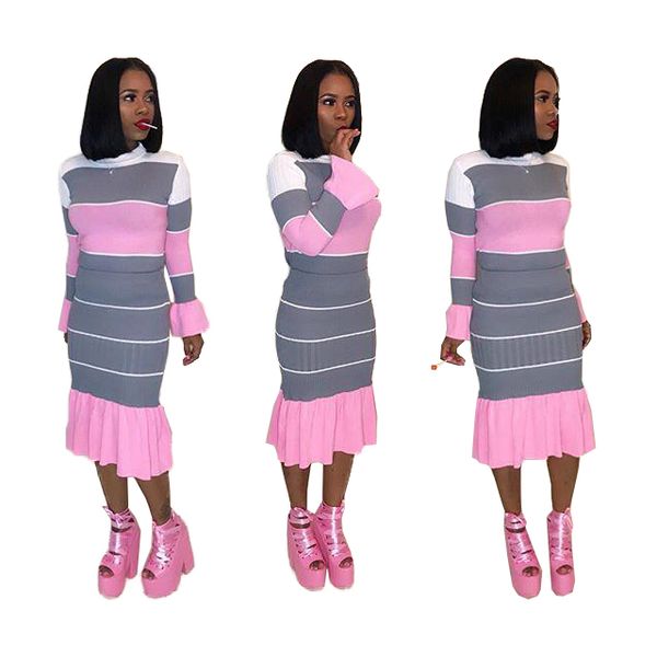 lemon gina 2019 new autumn winter patchwork striped long petal sleeve and mid calf skirt suit bodycon 2 piece set 1020, White
lemon gina 2019 new autumn winter patchwork striped long petal sleeve and mid calf skirt suit bodycon 2 piece set 1020, White