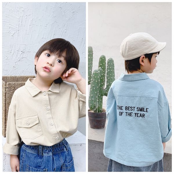 korean style fashion boys girls back letters embroidery shirts kids solid color oversized long sleeve shirt y200704, White;black
korean style fashion boys girls back letters embroidery shirts kids solid color oversized long sleeve shirt y200704, White;black