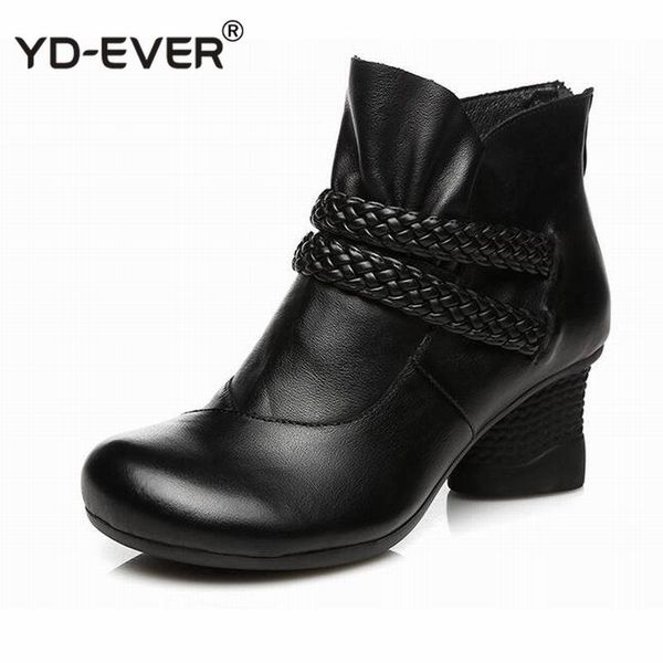 autumn shoes woman cow leather winter shoes high heels ankle boots genuine leather handmade retro women boots, Black
autumn shoes woman cow leather winter shoes high heels ankle boots genuine leather handmade retro women boots, Black