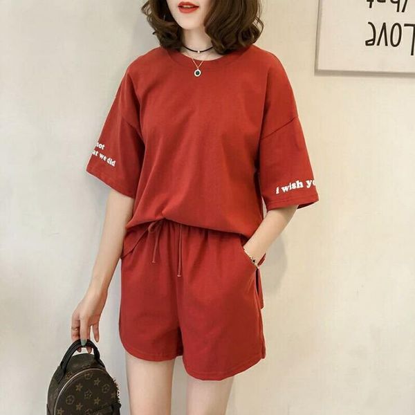 new summer women fashion letter print short sleeve t-shirt casual sports suit high waist shorts two-piece, White
new summer women fashion letter print short sleeve t-shirt casual sports suit high waist shorts two-piece, White