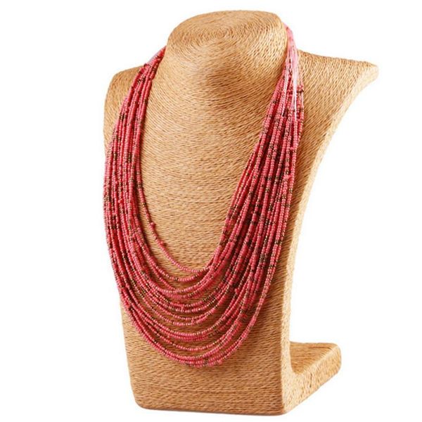 6 colors bohemian style multicolour beads necklace fashion jewelry multilayer tassel necklaces for women clothing accessories, Silver
6 colors bohemian style multicolour beads necklace fashion jewelry multilayer tassel necklaces for women clothing accessories, Silver