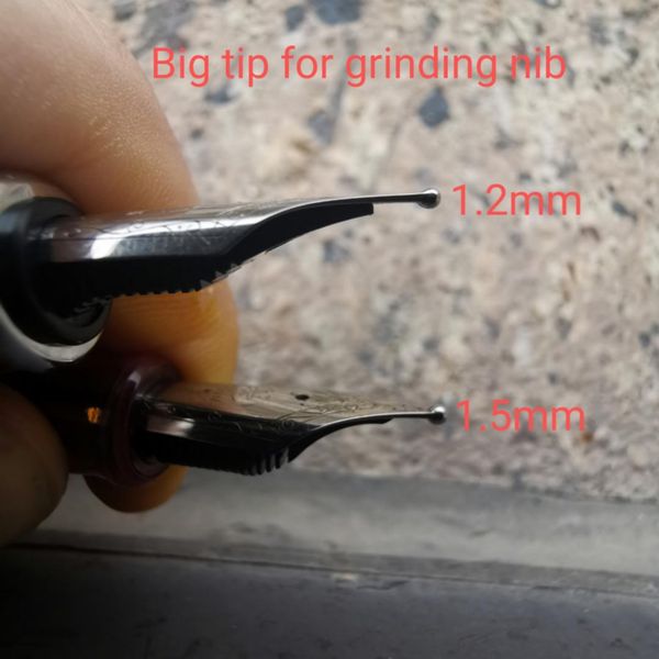 1pc broad(1.2mm) and double broad(1.5mm) round nib(need your stuning) for grinding nib
1pc broad(1.2mm) and double broad(1.5mm) round nib(need your stuning) for grinding nib