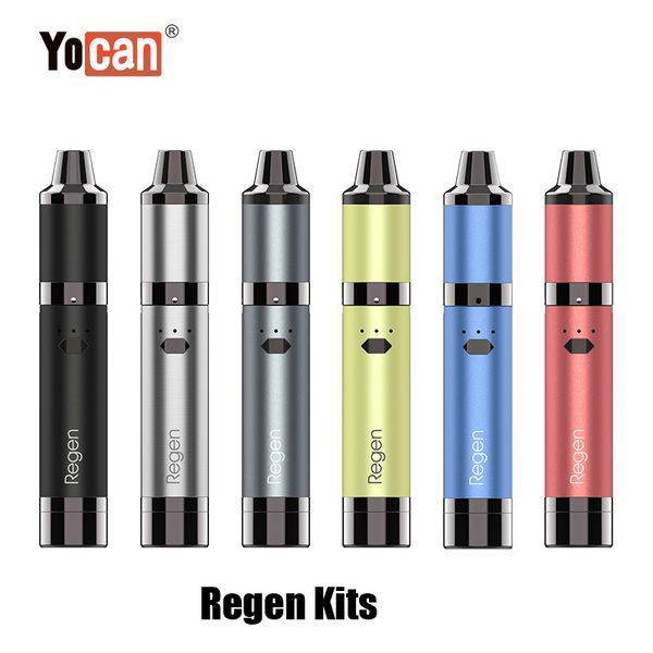 Аутентичные Yocan Regen Starter Kit 1100 мАч батарея сухой травы пара воск испаритель Vape ручка для Evolve Plus катушки 100% оригинал
Аутентичные Yocan Regen Starter Kit 1100 мАч батарея сухой травы пара воск испаритель Vape ручка для Evolve Plus катушки 100% оригинал
