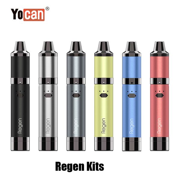 

Аутентичные Yocan Regen Starter Kit 1100 мАч батарея сухой травы пара воск испаритель Vape ручка для Evolve Plus катушки 100% оригинал