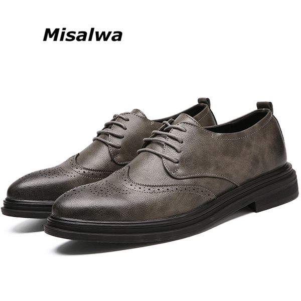 misalwa autumn brogue carved men's shoes british retro casual leather shoes men's korean business dress oxfords, Black
misalwa autumn brogue carved men's shoes british retro casual leather shoes men's korean business dress oxfords, Black