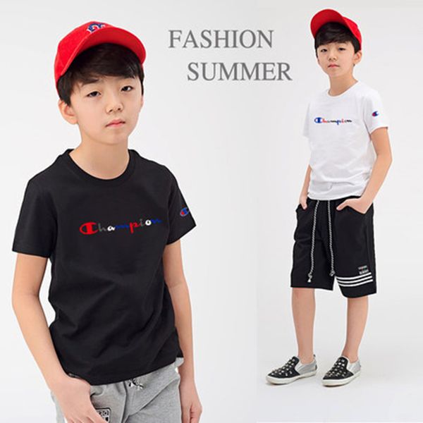 kids designer clothes champion kids boy's and girls' clothing brand big logo street suction short-sleeved t-shirt
kids designer clothes champion kids boy's and girls' clothing brand big logo street suction short-sleeved t-shirt