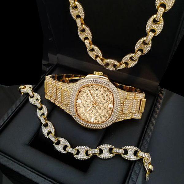 hip hop gold silver luxury watch & full iced coffee beans 18" necklace & 8" bracelet gift set
hip hop gold silver luxury watch & full iced coffee beans 18" necklace & 8" bracelet gift set