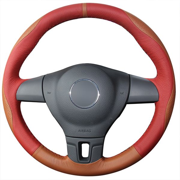 red yellow genuine leather diy hand sewing steering wheel cover for volkswagen vw tiguan lavida passat b7
red yellow genuine leather diy hand sewing steering wheel cover for volkswagen vw tiguan lavida passat b7