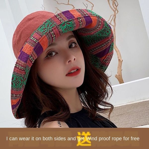 fisherman female summer all-match fashionable big edge double-sided bucket bucket sun hat sun hat, Blue;gray
fisherman female summer all-match fashionable big edge double-sided bucket bucket sun hat sun hat, Blue;gray