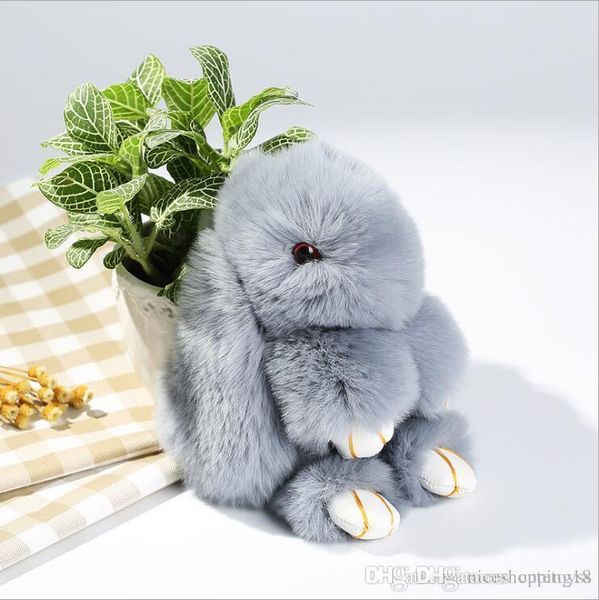 pretty store lovely 13 15cm genuine leather rabbit fur ball plush key chain for car key ring bag pendant car keychain t479
pretty store lovely 13 15cm genuine leather rabbit fur ball plush key chain for car key ring bag pendant car keychain t479